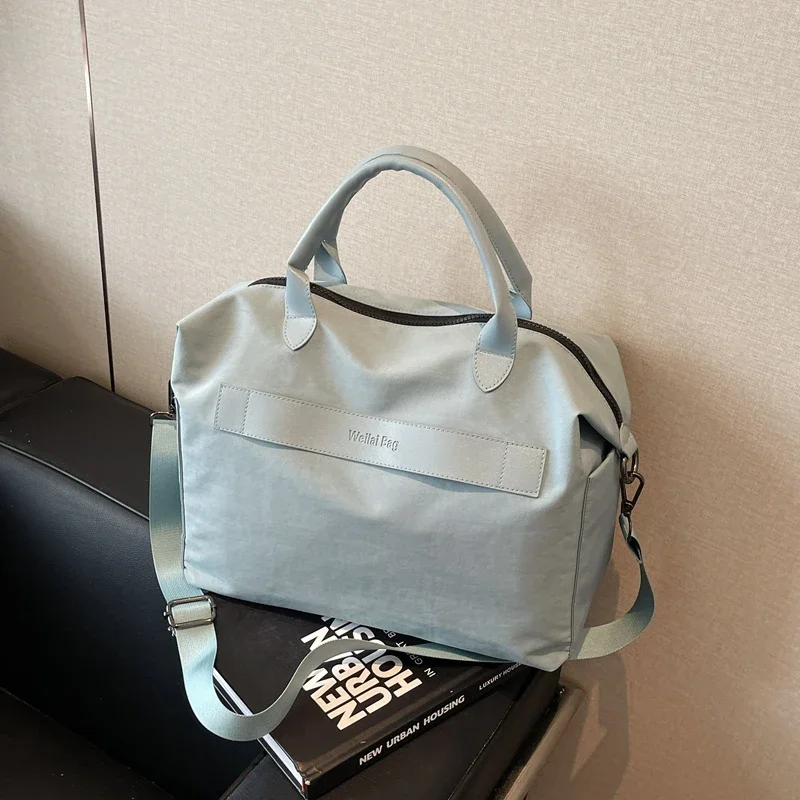 

Solid Color Sewing Thread Travel Bags Oxford 2025 High Quality Large Capacity Commute Bags for Women Zipper Travel Tote