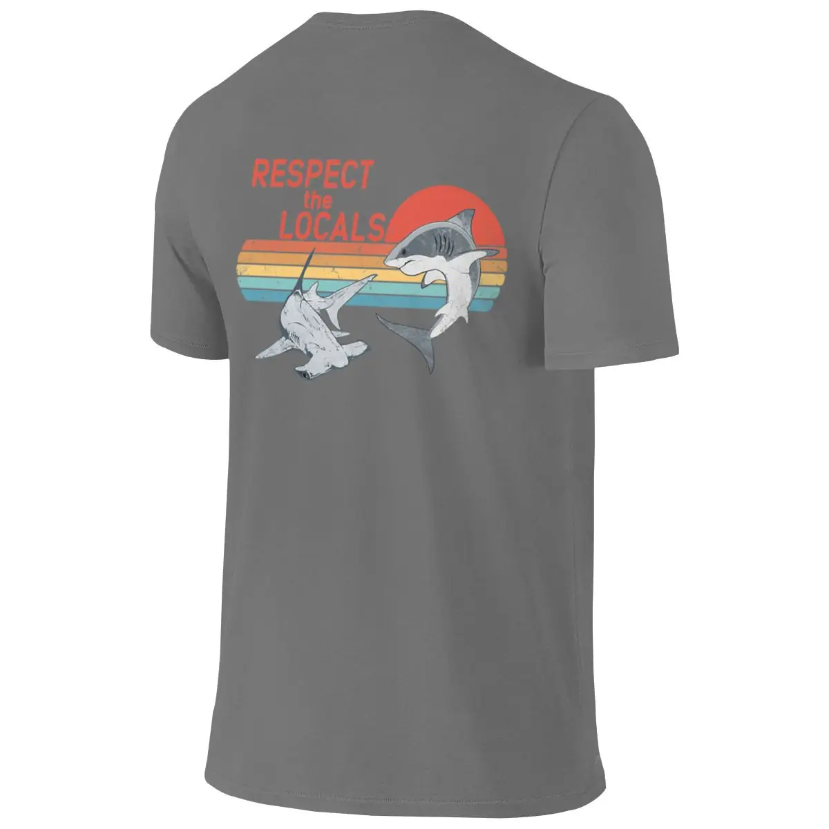 Respect The Locals Smooth Reversible T-shirt Japanese Style Lazy Bright Colors Tees