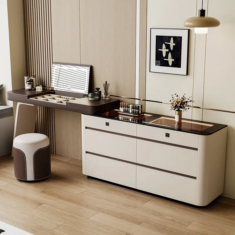 Sturdy Decorations Vanity Desk Storage Cream Bedroom Dressers Vanity Desk Drawers White Corner Tocador De Maquillaje Furniture