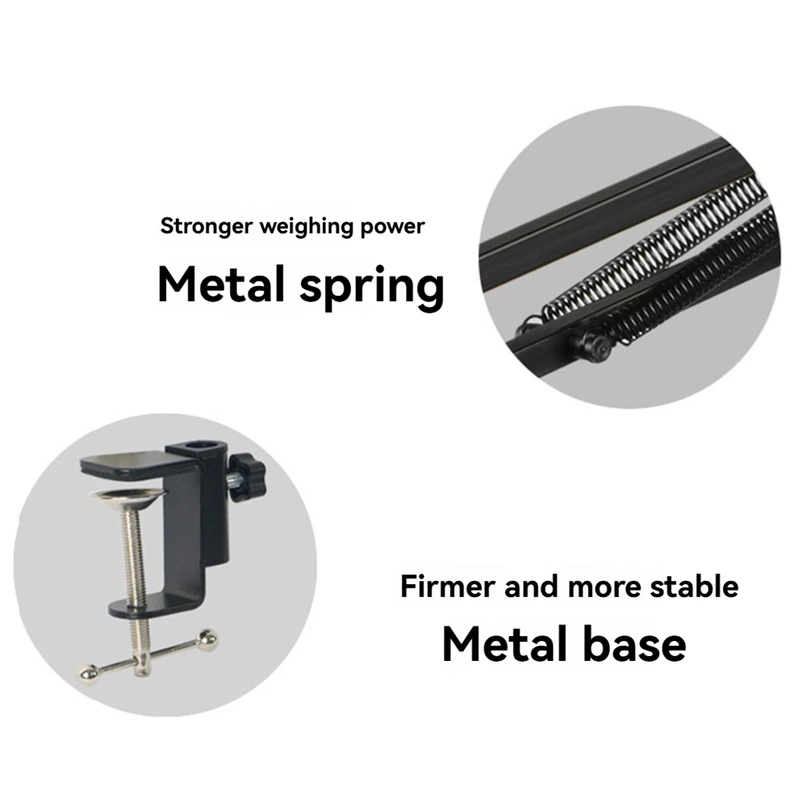 Microphone Arm Stand Table Top Universal Cantilever Microphone Stand Microphone Shock Clamp Stand For Microphone