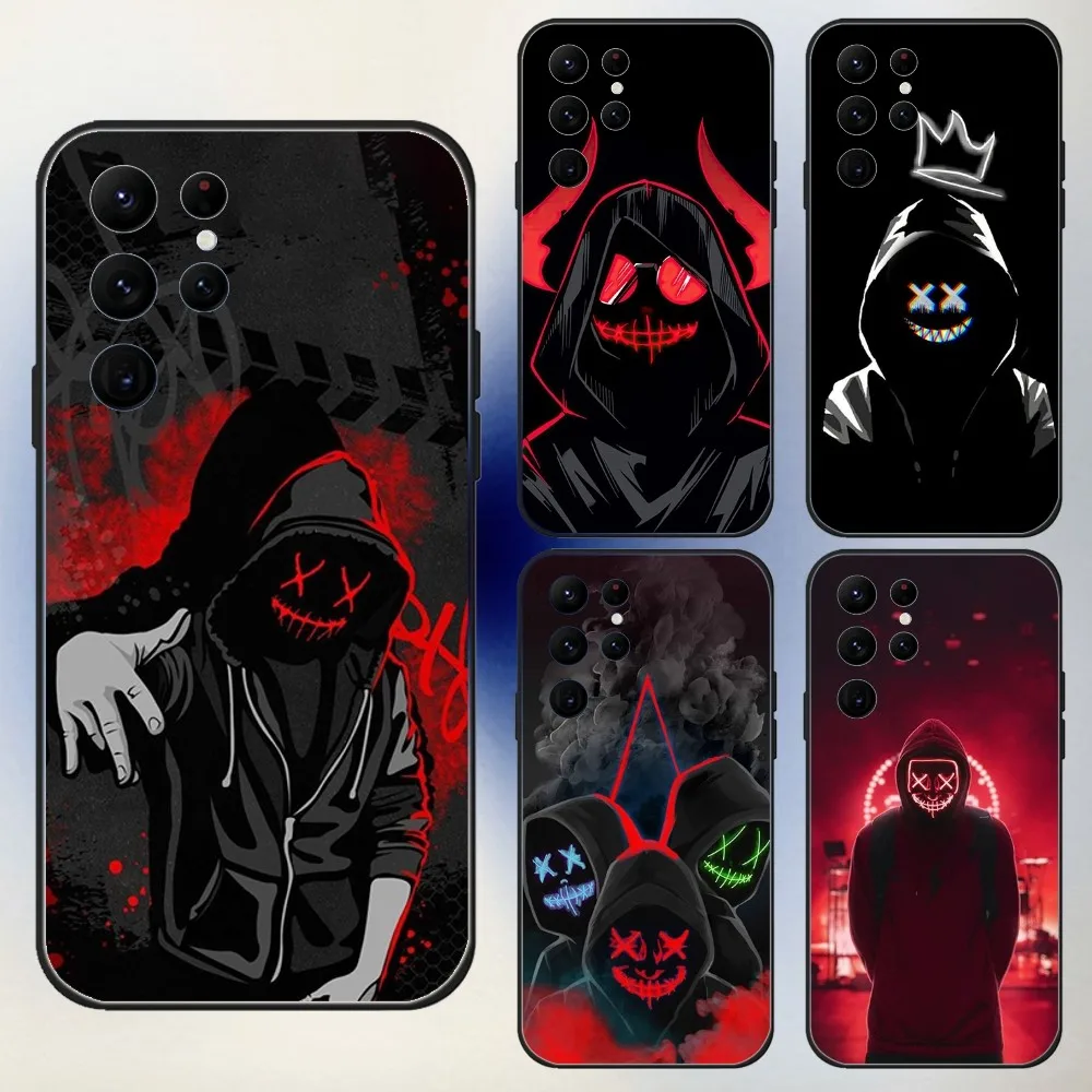 Devil B-Bad Boy Anime  Phone Case For Samsung S24,23,22,30,21,10,9,Ultra,Plus,Lite,FE,5G Black Soft Case