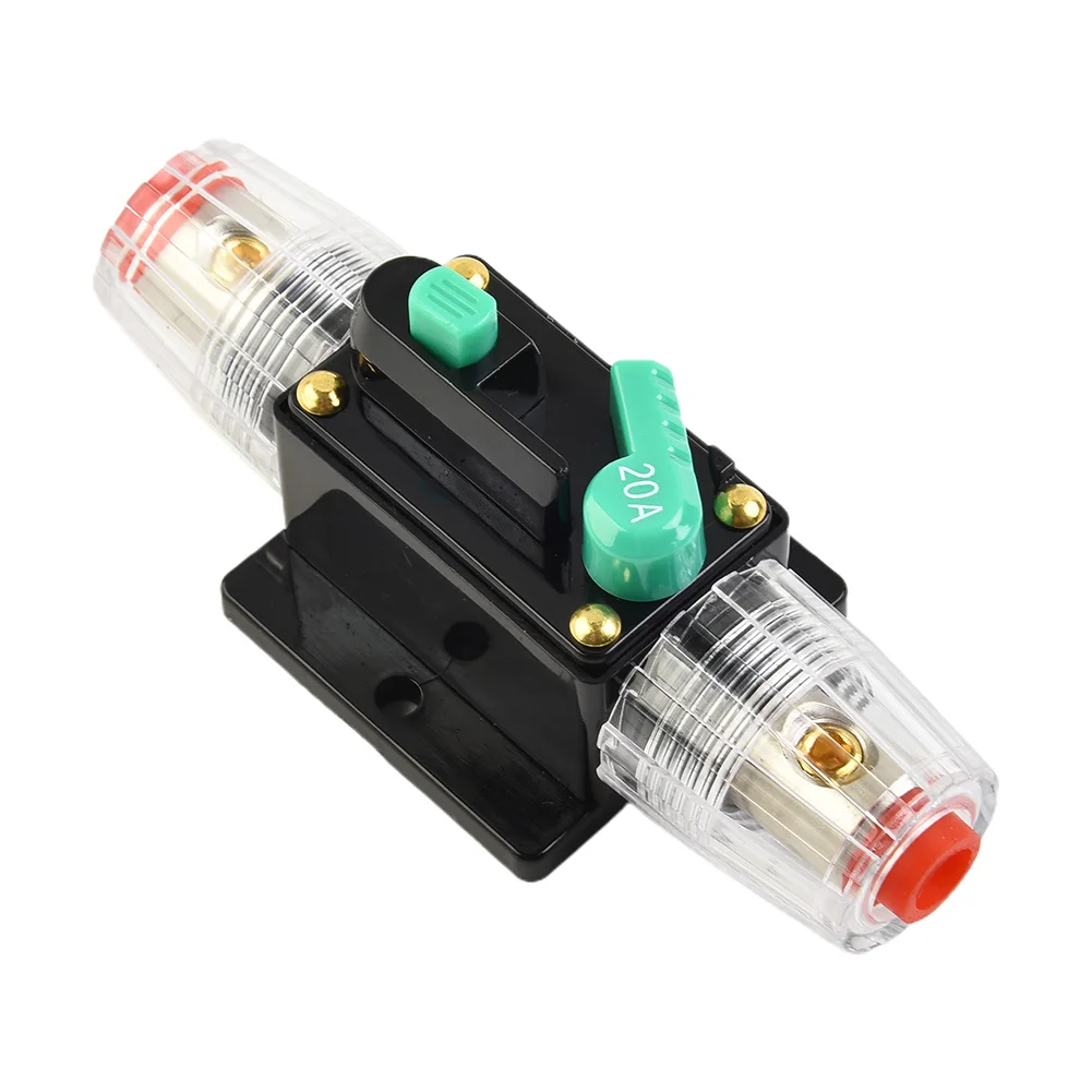 Proteja su sistema eléctrico contra sobrecorriente 10A 100A AMP disyuntor reinicio del fusible 12V 48V DC coche barco Auto impermeable