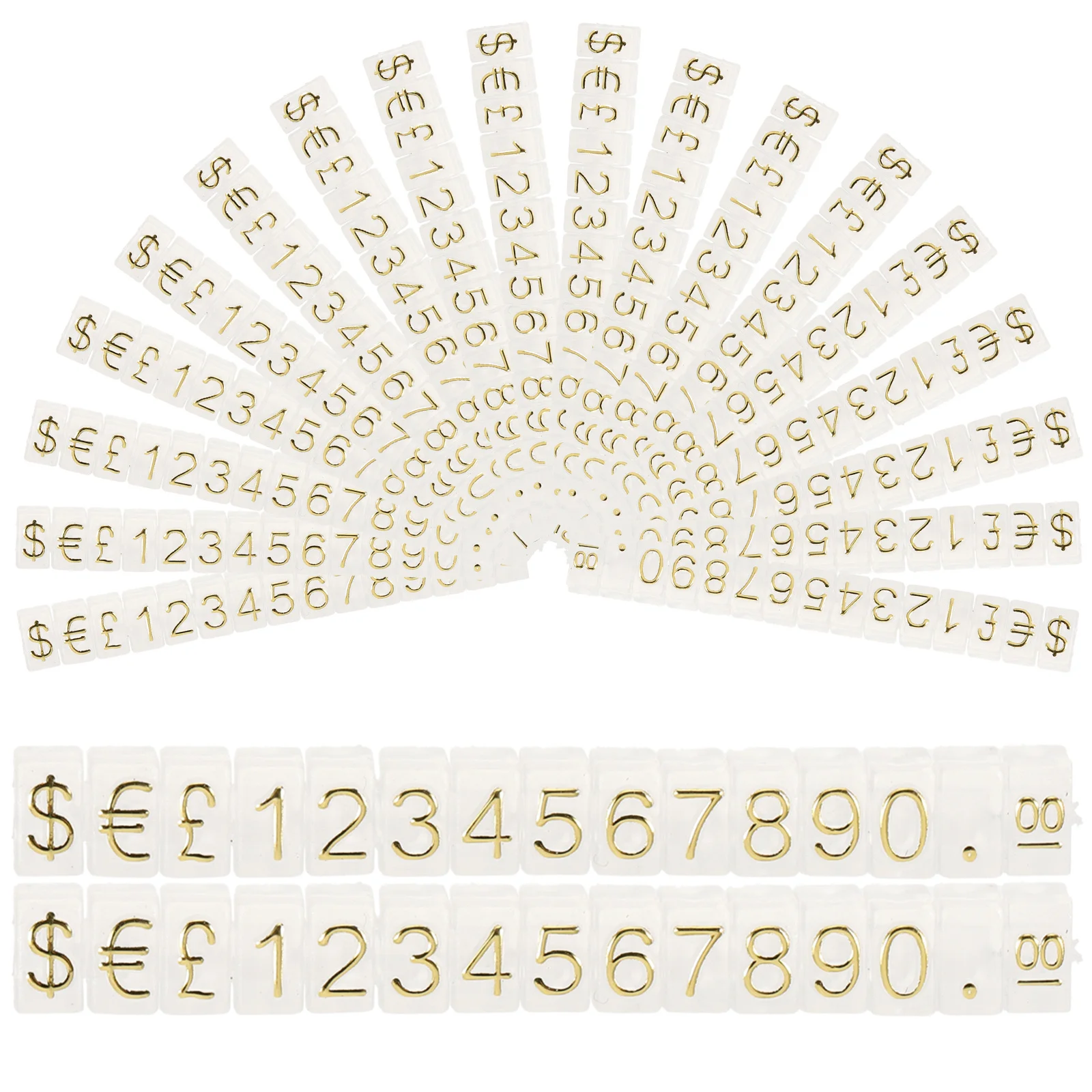 20pcs Price Tag Cube Adjustable Aluminum Alloy Price Display Stand For Jewelry Retail Shop Counter Label Block Sign Holder