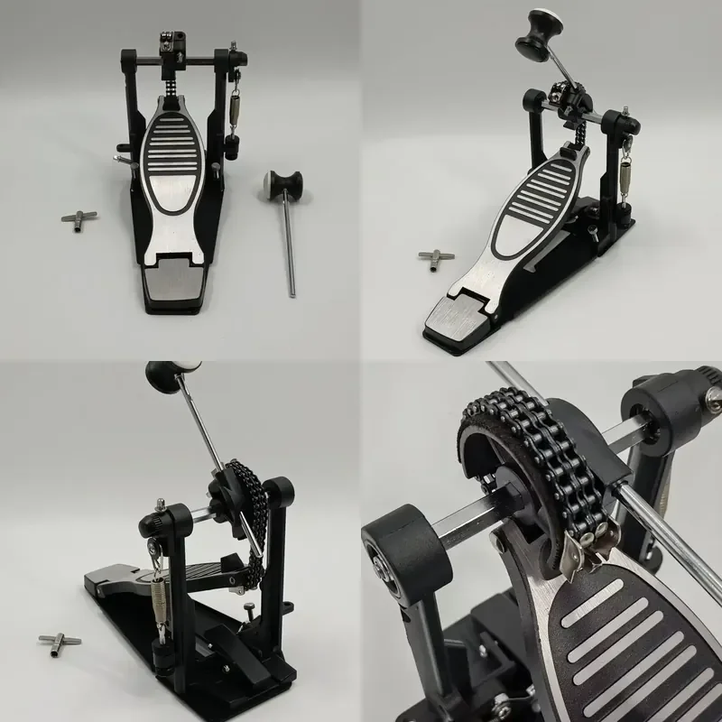 Custom Single Bass Drum Foot Pedal Metal Percussion Instrument Set Accessories for Musical Enthusiasts