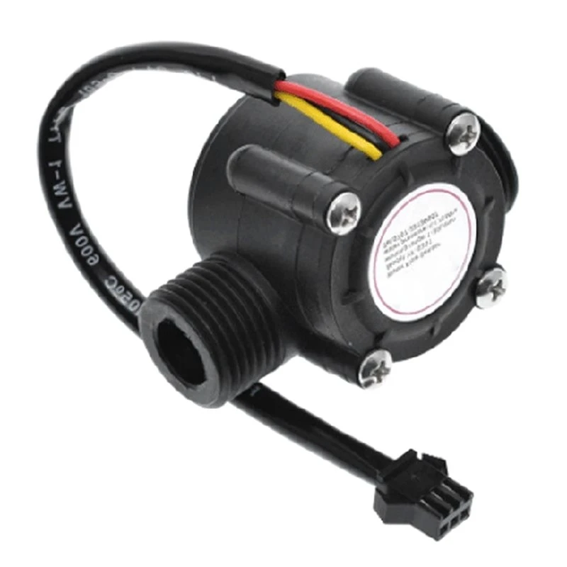 LUCKshopping YF-S201 Water Flowing Sensor 1.75Mpa Hall Effect Flowing Sensor 1/2 Inch Water Control Liquid Flowmeter