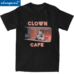 Men Women Terrifier Clown Cafe T Shirts Cotton Tops Humorous Short Sleeve Crew Neck Tees Gift Idea T-Shirt