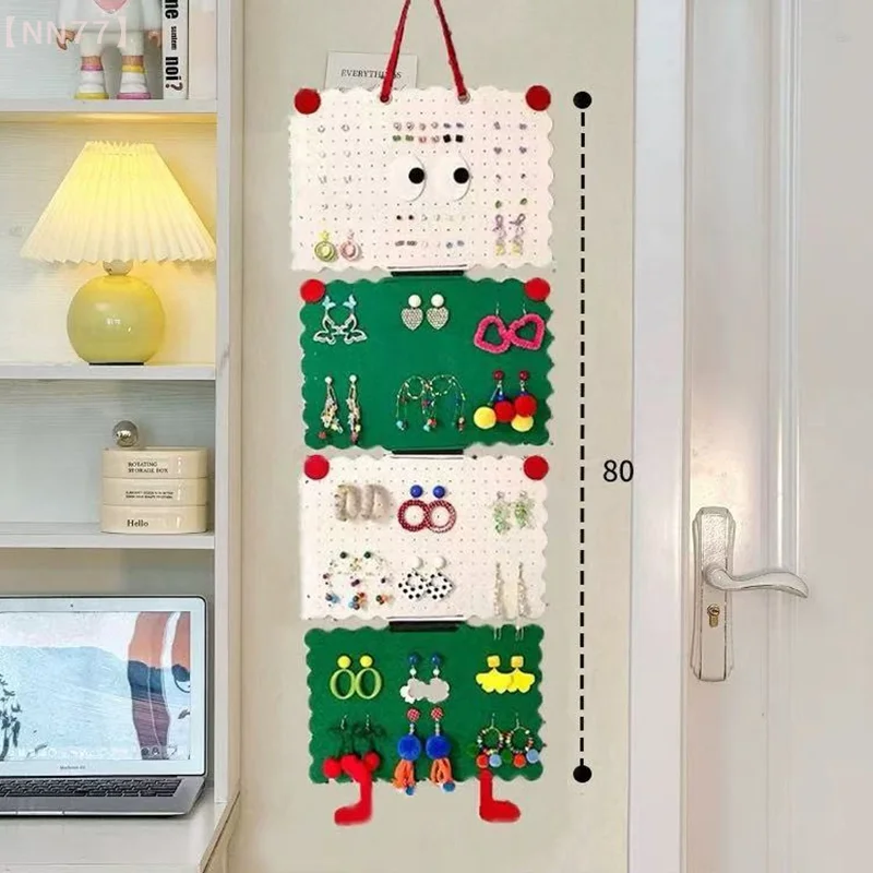 1 قطعة اكسسوارات الأقراط معلقة التخزين المنظم الجدار الديكور أقراط تخزين مقاطع الشعر حبل الشعر تنظيم التخزين