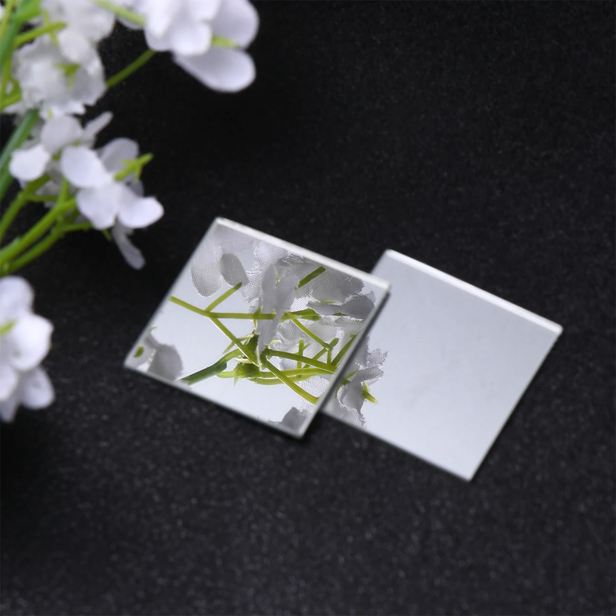 

10Pcs Glass Mirror Pieces Square DIY Jewelry Accessories Decorative Patches for Craft Home Decor Vase Clock Earring Cufflink