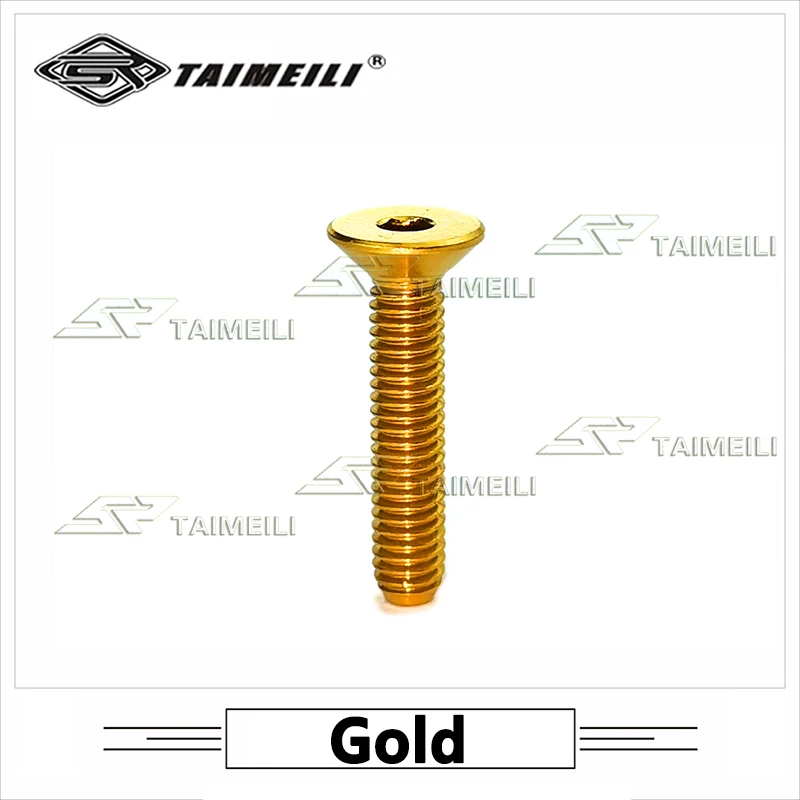GR5 countersunk head m3x / 8 / 12 / 15p titanium alloy bolt hexagon socket screw