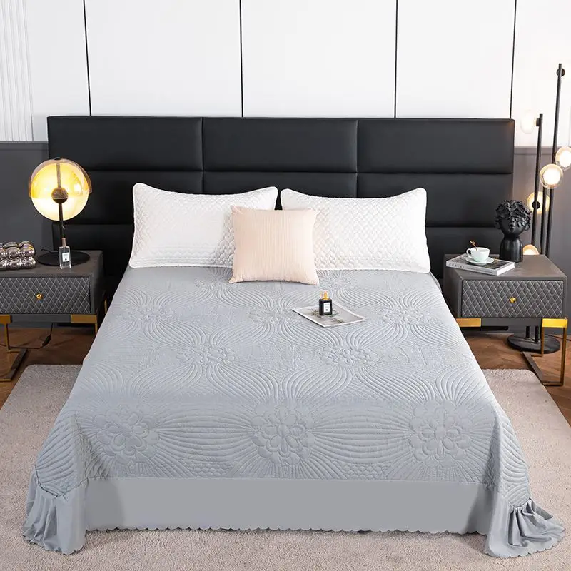 New Mint Mosquito Repellent Bed Cover Small Fragrance Four Seasons Universal Blanket Solid Color Bed Skirt 1.5m 1.8m Thick Sheet