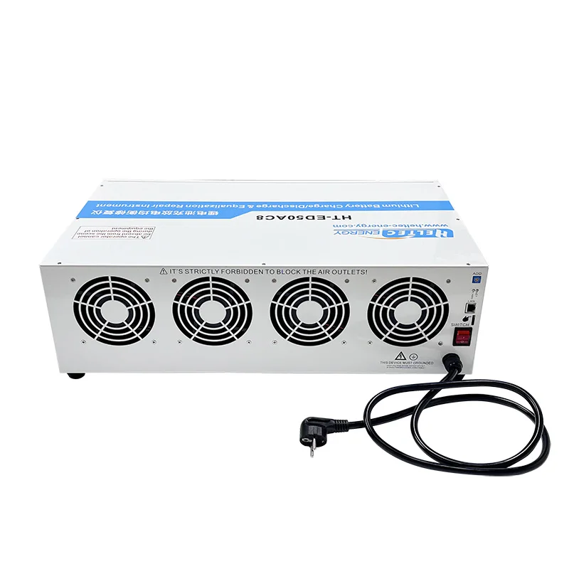 8 Channel Battery Capacity Tester With Voltage Equalizing Instrument 50A Charge/Discharge Equalization Repair Instrument for NCM/LFP/LTO/18650/26650 Battery