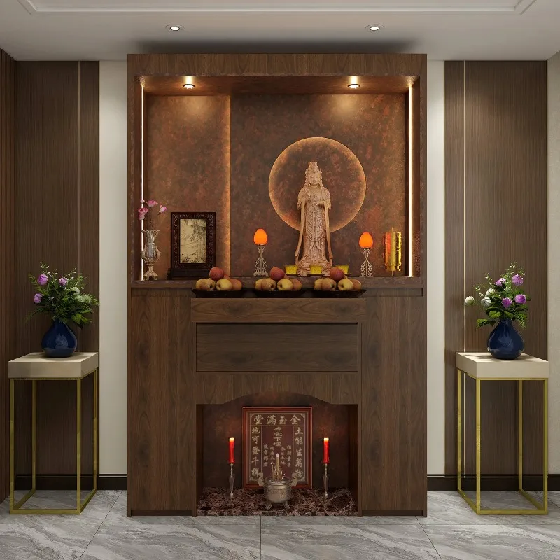 

DSA Shrine Ancestral Cabinet Modern Shrine Shrine Solid Wood Buddha Offering Table Light Luxury Main Room Ancestral