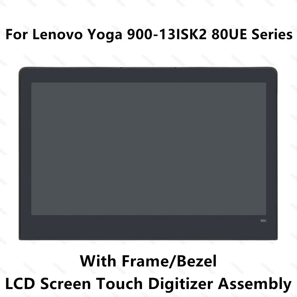 13.3'' Full LCD Display Panel Touch Screen Glass Digitizer Assembly with Bezel For Lenovo Yoga 900-13ISK2 80UE Series