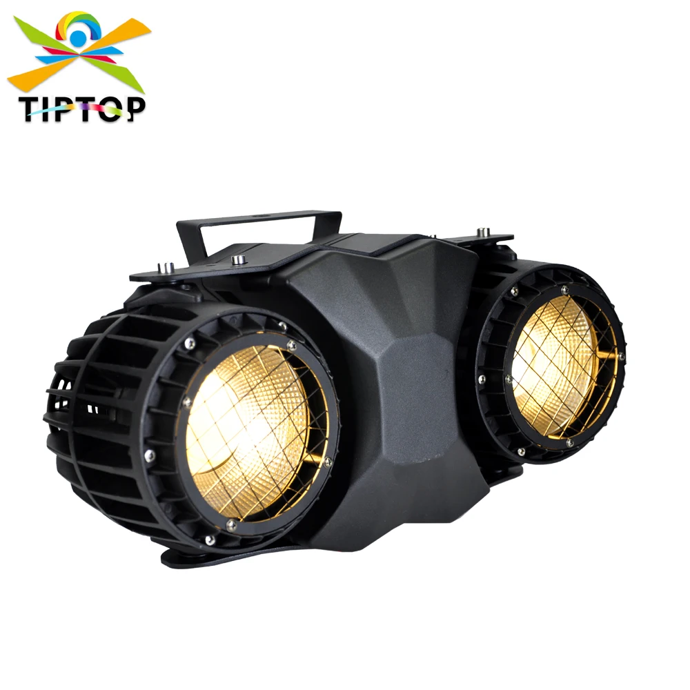 TIPTOP 2x100W Outdoor COB Led Audience Light Waterproof Fan Cool DMX Stage Lighting Aluminum IP65 Shell Profile Leko Light