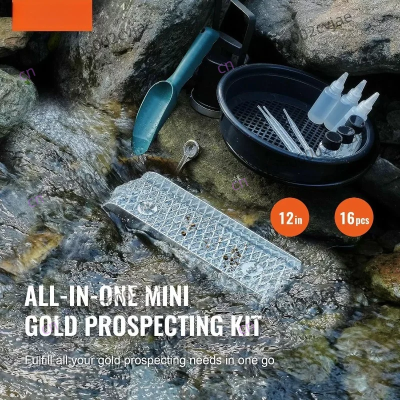 Mini Sluice Box Golden Sliding Kit Aluminum Alloy Gold Mining Equipment