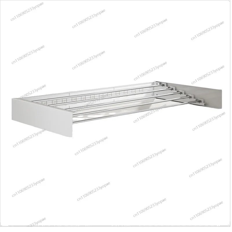 

Indoor Folding Drying Rack Wall Hanging Invisible Balcony Hanging Clothes Rod Cooling Rack