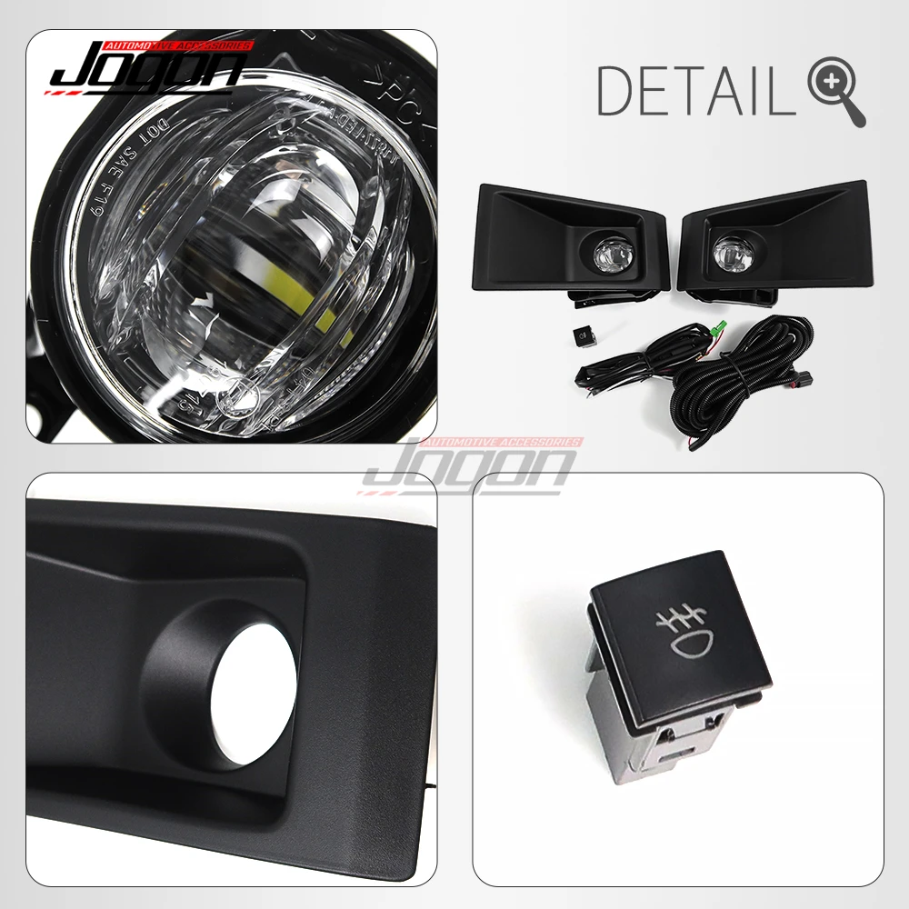 ไฟหน้ารถกันชนหน้าสำหรับ Toyota Land Cruiser LC78 LC76 LC79 2024 2025 LED ไฟตัดหมอกไฟวิ่งกลางวันชุด DRL