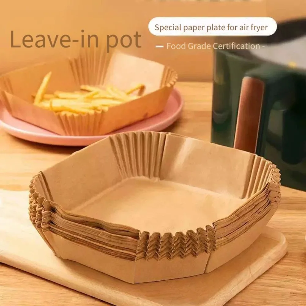 Air Fryer Paper Silicone Oil Paper Oil Absorbing Paper Cake Holder Disposable BBQ Paper Baking Paper Fryer Paper Food Grade