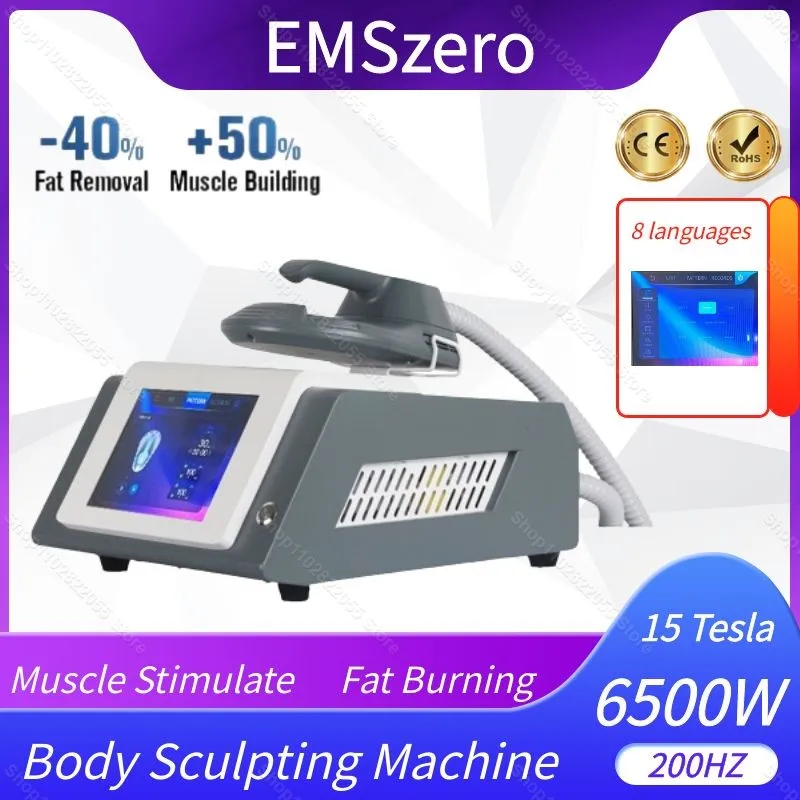 

Professional EMSzero NEO 15 Tesla 6500W Ems Body Sculpting Slimming Hiemt Nova body shaping Fat Burning Muscle stimulate Machine