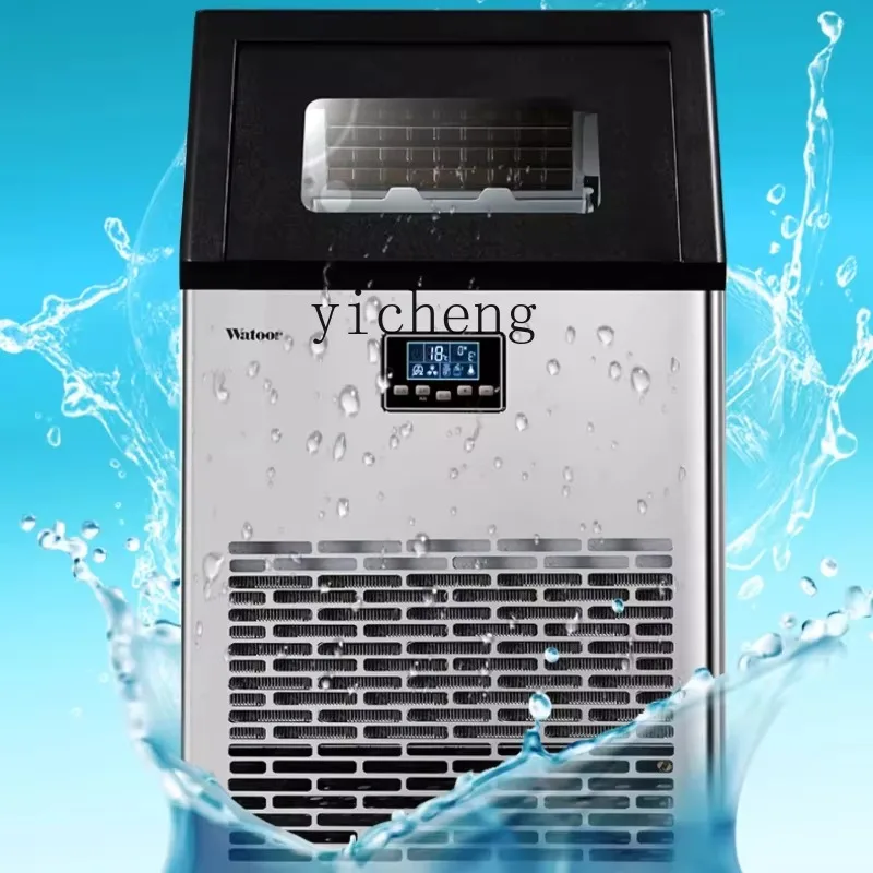 Ice Machine Commercial Milk Tea Shop Large 70/150/300kg Automatic Square Ice Cube MachineC26
