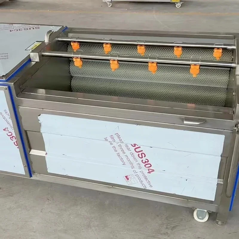 

Автоматическая щеточная машина для мойки сухих овощей, драконьего фрукта и фиников в продаже