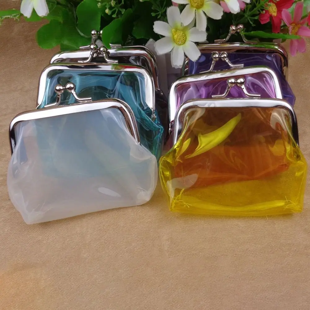 Сумка для хранения помады, прозрачный кошелек для монет, сумка для карт, желейная сумка для хранения наушников, водонепроницаемая мини-сумка для женщин и женщин