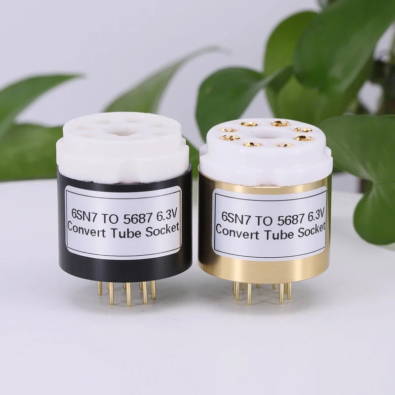 8Pin To 9Pin Tube Adapter Socket, 6SN7 6SL7 to 5687 6.3V Electron Tube Converter