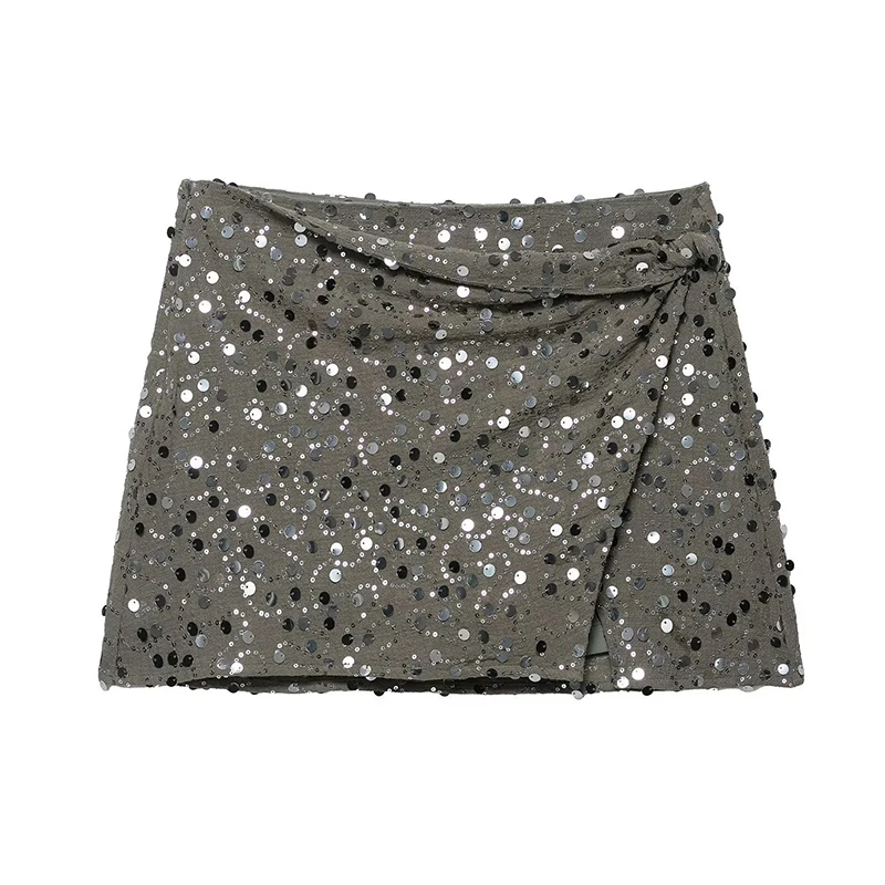 2026 Fashion Sequin Mini Skirts Women Night Club Party Bling High Waisted Skirt Woman Summer Streetwear Short Skirts Ladies