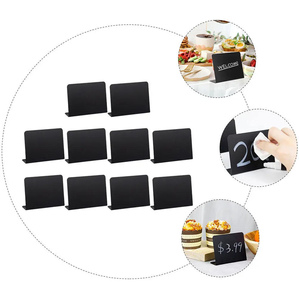 10Pcs PVC Chalkboards Food Signs Mini Blackboards Multifunctional Desktop Blackboards Message Boards for Home Cafe Bakery Menu - view 4