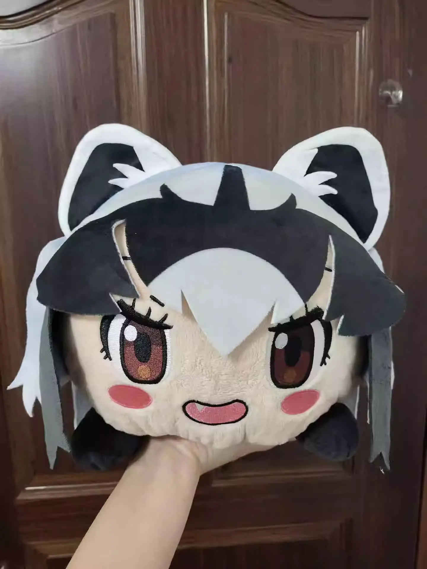 New Cute Japan Anime Kemono Friends Araiguma Raccoon Lying Down Big Plush Stuffed Pillow Doll Toy 40cm Kids Girls Gifts