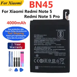 4000mAh BN45 Battery For Xiaomi Redmi Note 5 Pro Note5 Pro Mobile Phone Battery In Stock Fast Shipping