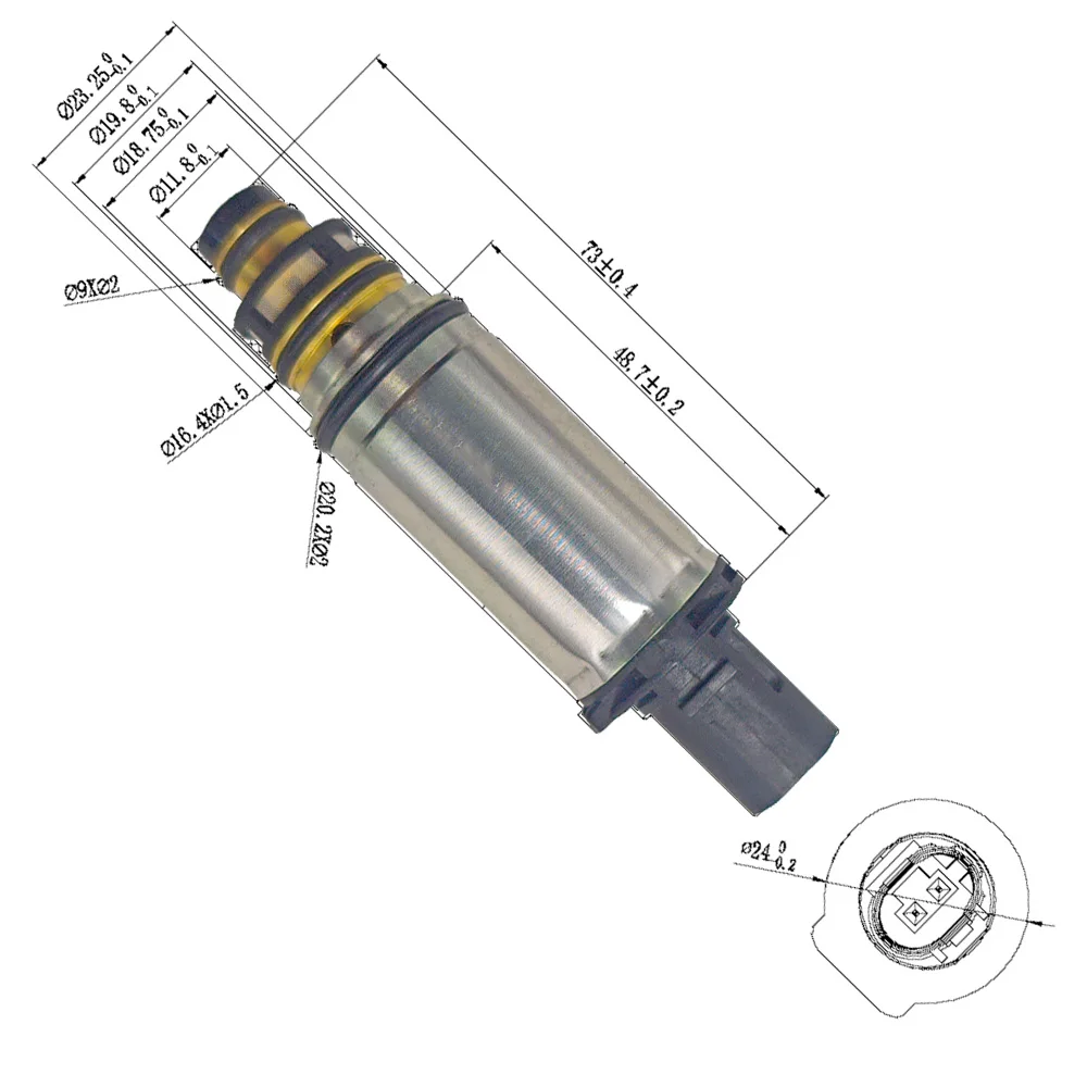 Magnetventil Control Valve DCS17E DCS17C for Mercedes Benz Sprinter 2500 3500 415 515 AC A/C Compressor Electronic Refrigerant Soleno Weitere Ventile — Detail 2