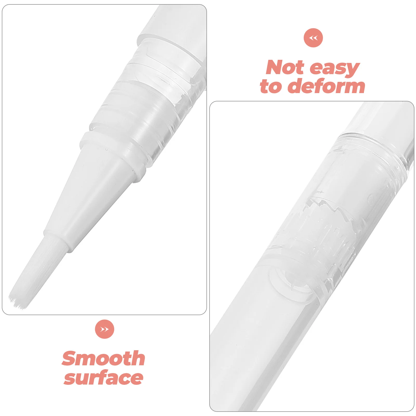 

4pcs Empty Nail Art Pens Cuticle Oil Applicator Reusable Lip Gloss Containers Ergonomic Makeup Liquids Applicator For Nail Salon