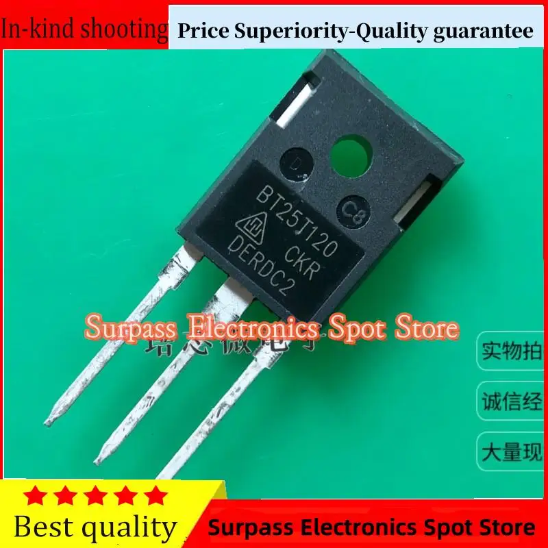 50PCS-100PCS  BT25T120=BT25N120  25A1200 IGBT Price Superiority-Quality guarantee