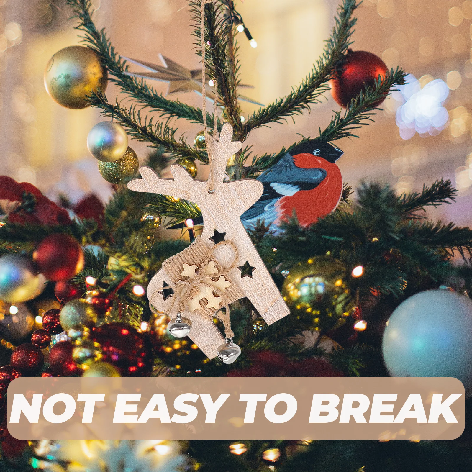 

Christmas Ornaments for Craft Tree Pendant Decorative Tag Outdoor Wood Decoration