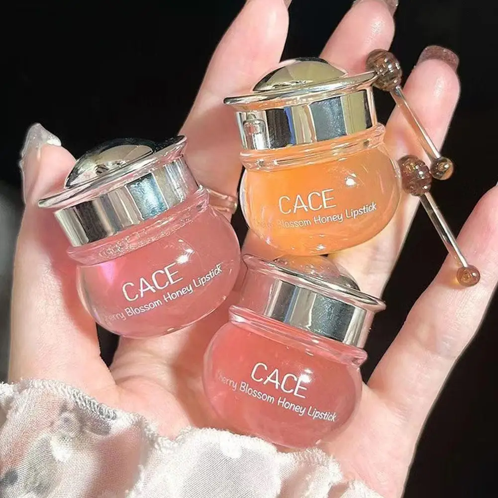 Bálsamo labial hidratante, máscara labial, maquiagem labial, pêssego mel, anti-cracking, desvanece-se lábios, linhas, batons base, geléia