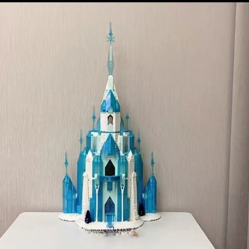 

Princess The Ice Castle Building Blocks Model With 5 Mini Doll Figures Moc Castle Kit Kids Toys For Girls Christmas Gifts