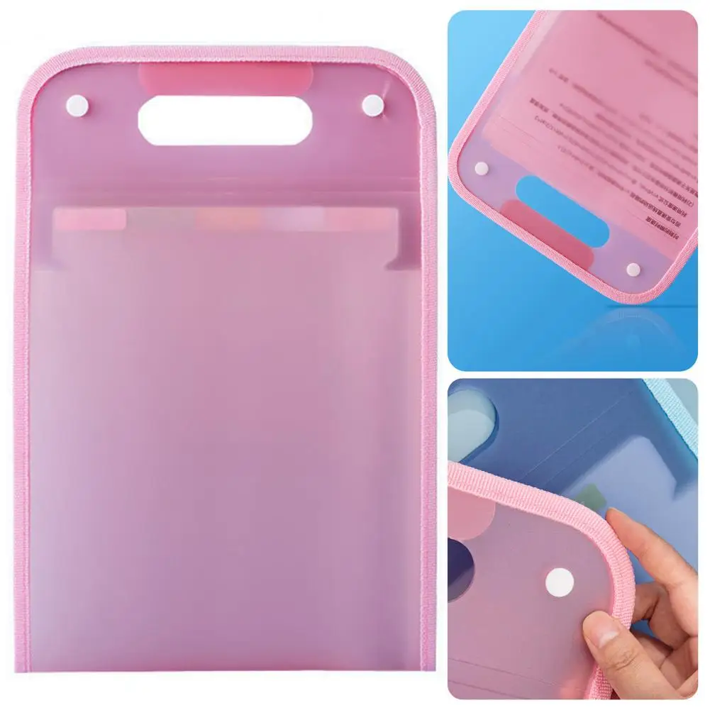 Creative File Bag 13 Layers A4 Examination Paper Bag Teacher File Holder Visible Design Test Paper Storage Bag Daily Use