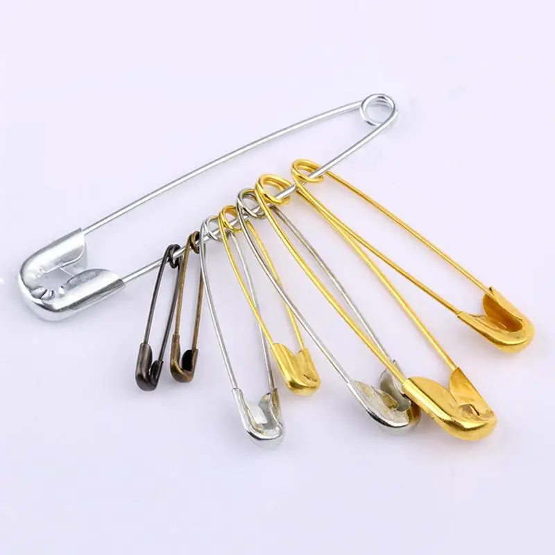 100/200Pcs/Lot 22mm Colorful Small Safety Pins DIY Mini Buckle Pin Needlework Sewing Tools Steel Safety Pin Brooch Accessory