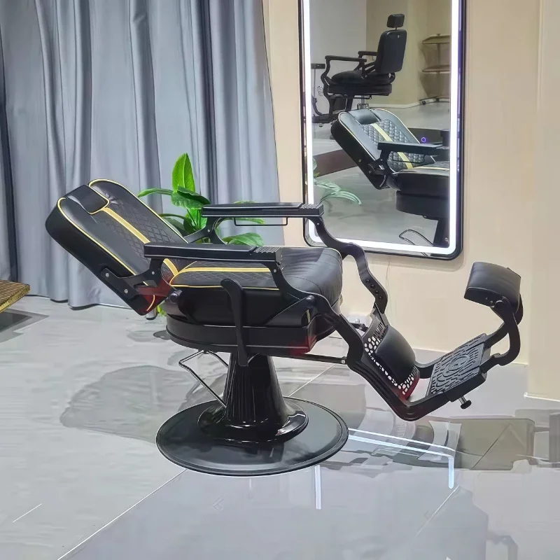 Beauty Salon ChairHair Salon Special Can Be Put Down Shaving Barber Chair Sillas Para Taburete Giratorio Commercial Furniture