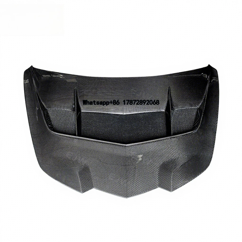 

New 2020+ C8 Carbon Fiber Hood ZR1 Style Modified Black Bolt-On High Performance with 1 Year Warranty