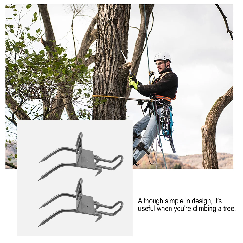 Bâton d'escalade en acier inoxydable, outil d'arbre d'échelle, chaussures pratiques, marches de chasse Spcollar