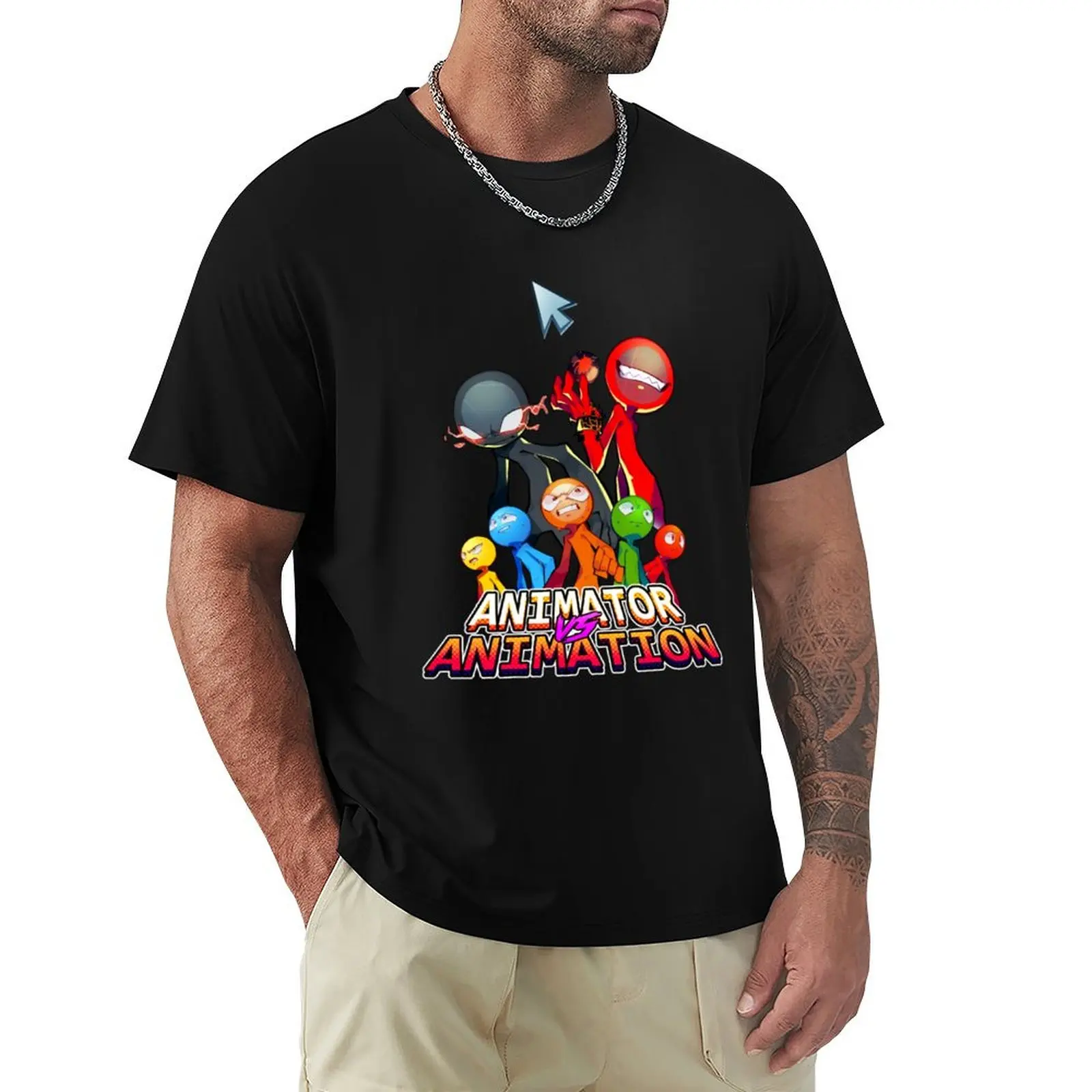 Alan Cartoon Becker Animator VS Animation T-Shirt Plus Size Street Style Tee