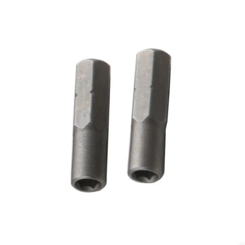 2pcs Adaptador bits hexadecimal magnético 6,35 mm a 4 mm para entusiastas bricolage para entusiastas bricolage