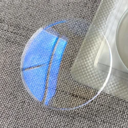 2.0mm Mineral Blue Hue Double Domed 28mm-37.5mm Diameter Watch Glass Round Crystal