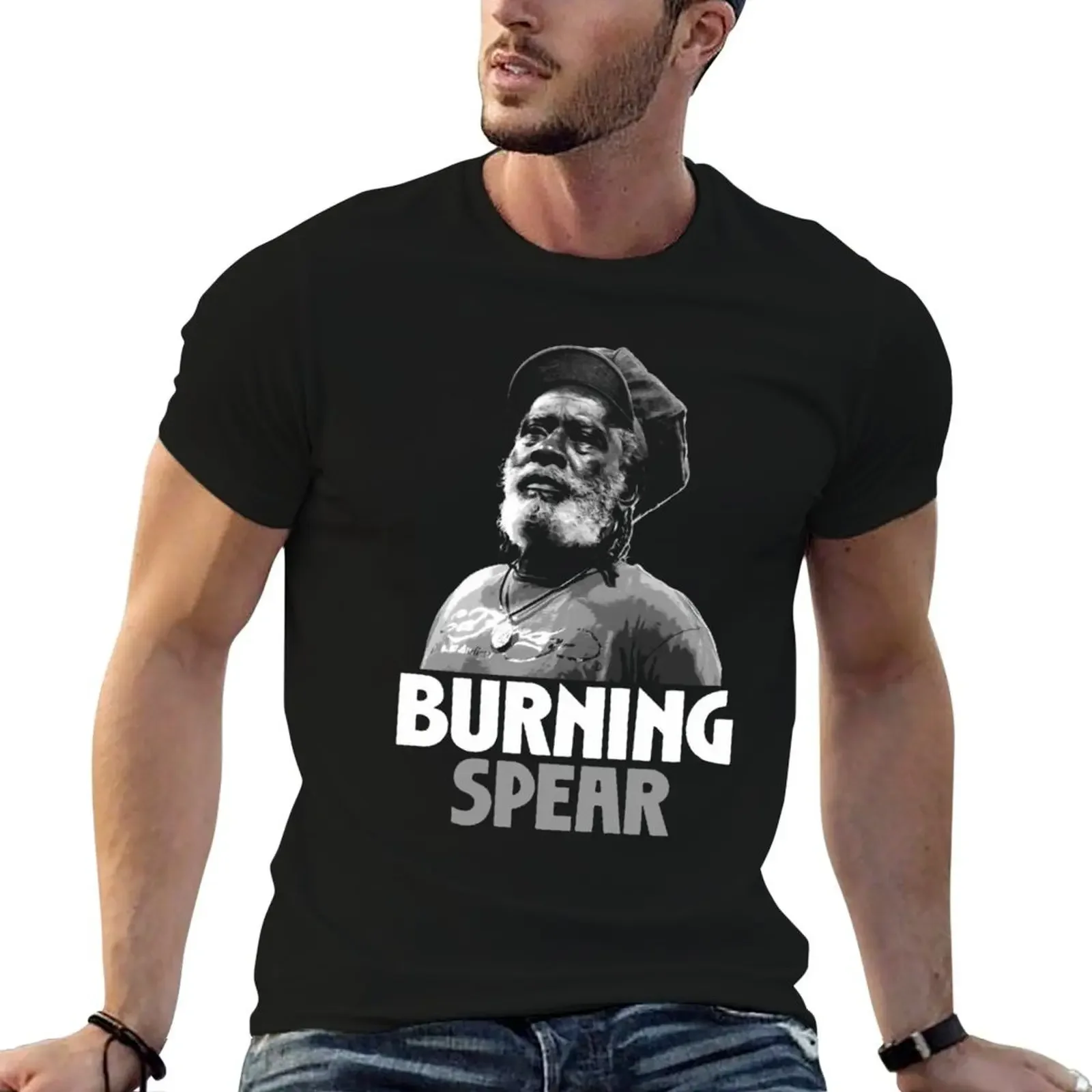 

BURNING SPEAR T-Shirt tees quick drying hippie clothes street wear workout shirts for men