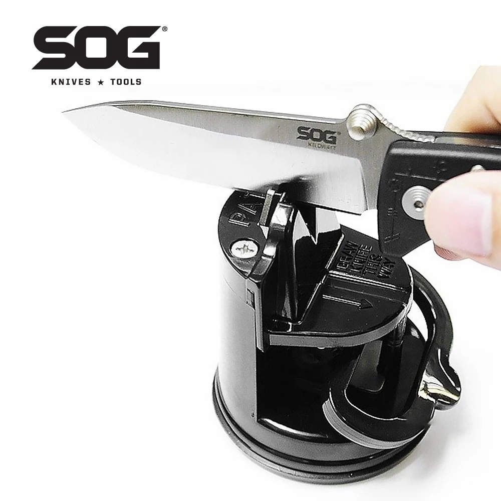 

Настольная точилка SOG Портативный ручной инструмент для заточки ножей с присоской для всех ножей SOG, компактная точилка для ножей EDC
