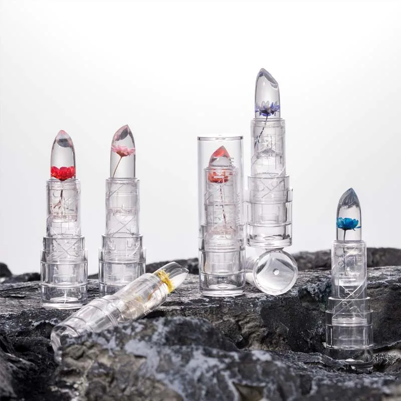 Feuchtigkeitsspendender Lippenbalsam für trockene, rissige Lippen, Blumengelee-Lippenstift, feuchtigkeitsspendende Lippen-Make-up-Basis, täglich unverzichtbar, 2025, neu