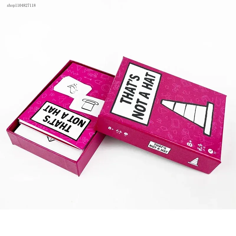 2025Conjunto de jogo de festa feliz, exclusivo, que não é um chapéu, jogo de tabuleiro com jogo de cartas básico estendido, jogo de mesa em inglês para 3-8 jogadores