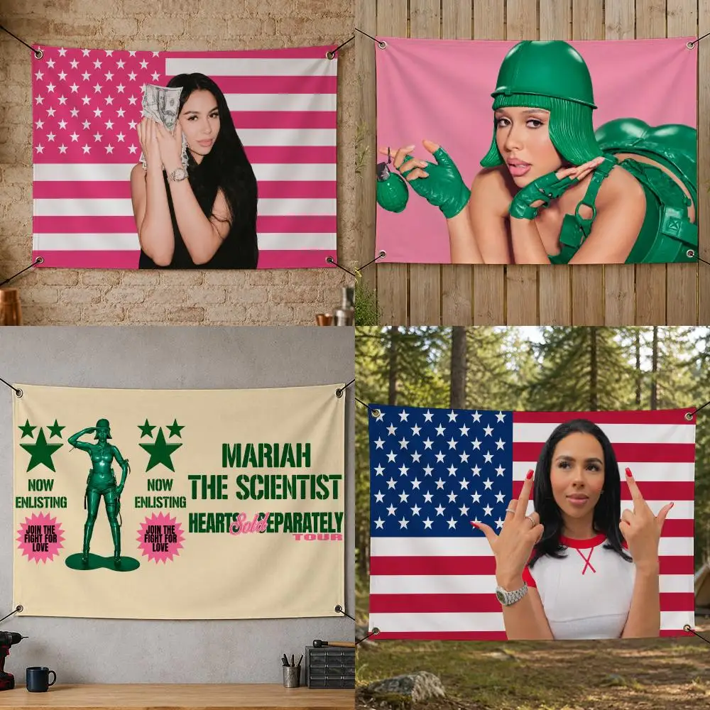 Singer M-Mariah The Scientist Flags Flag Banner for Bedroom Dorm Party Home Living Room Game Room Gift